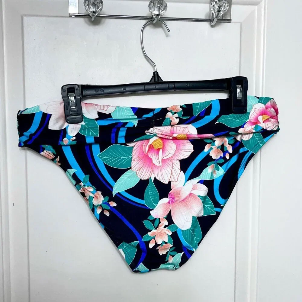 La Blanca Nightfall Blooms Shirred Band Hipster Bottom 14